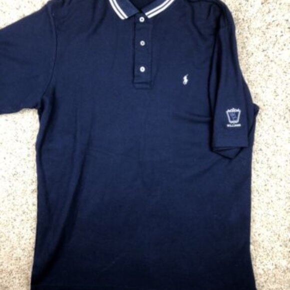 Polo Golf Ralph Lauren Shirt Short Sleeve Navy Blue Men's L WILLIAMS CUP GOLF - Picture 1 of 9